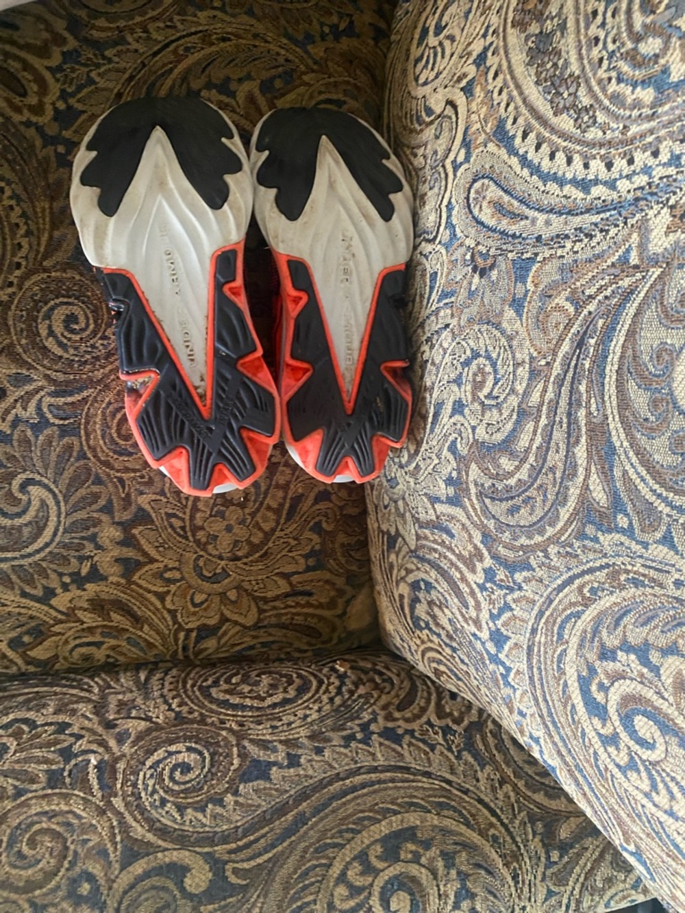 Under Armour Kids' Neon Orange & Black Running Shoes - Picture 4 of 4